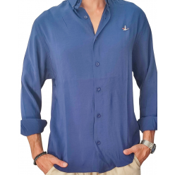 LACİVERT BEYMEN GÖMLEK